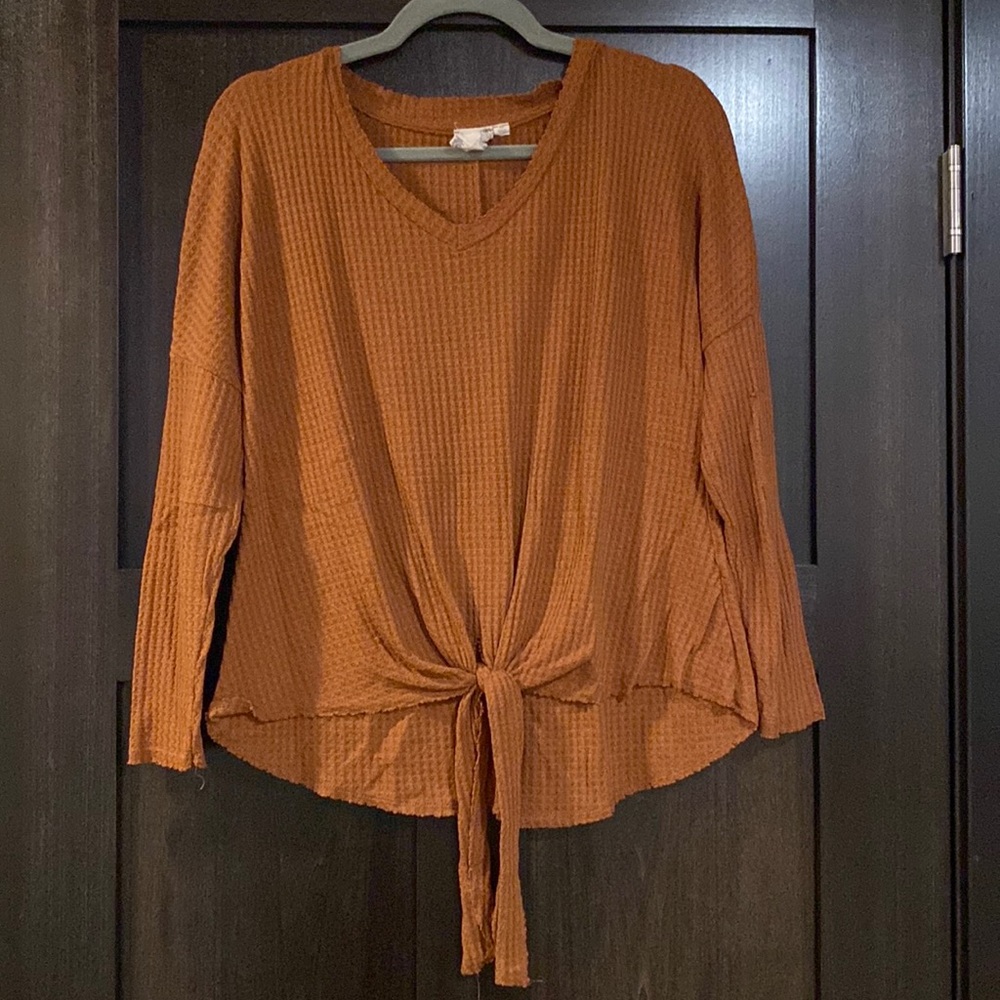Orange light sweater